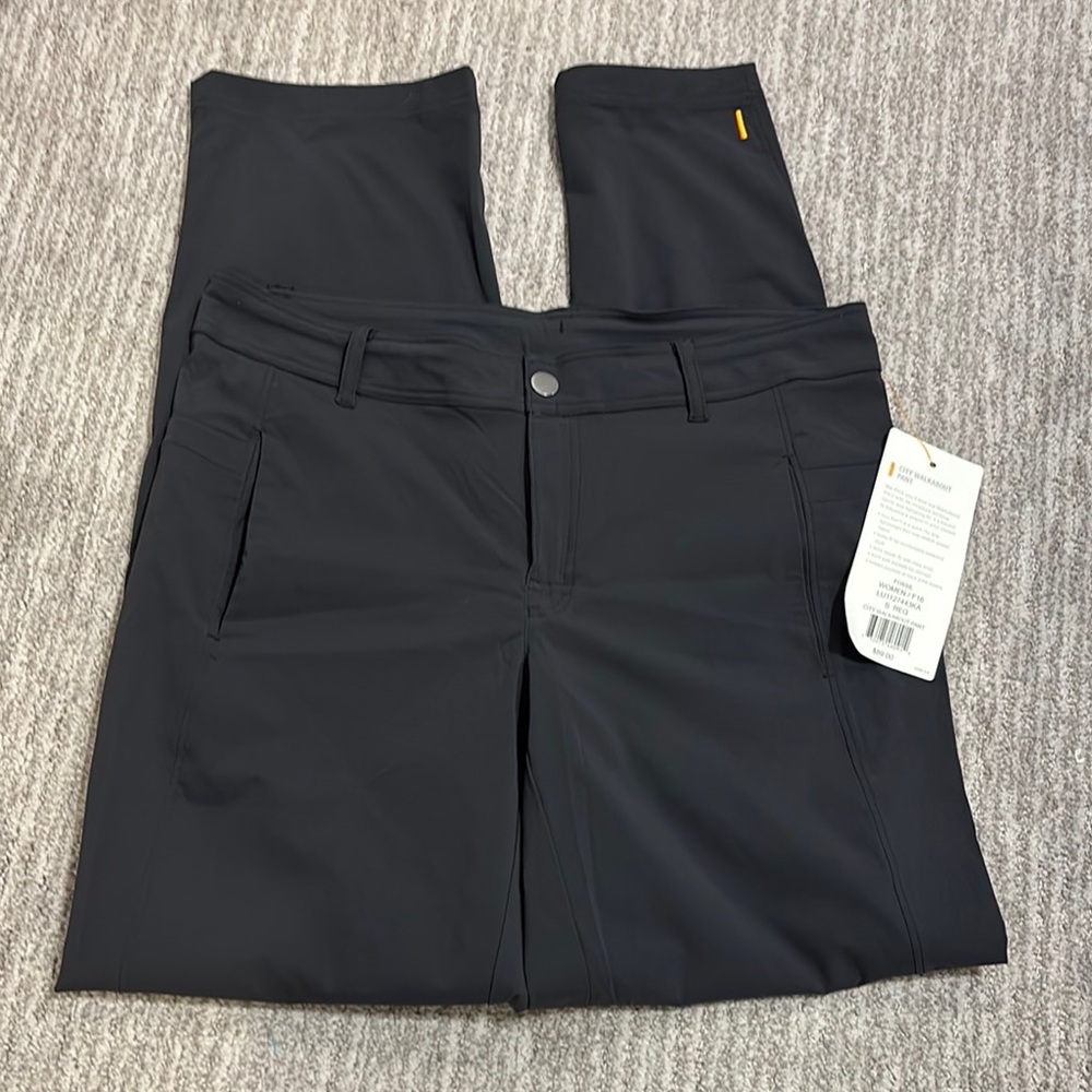 Charcoal (Fossil) City Walkabout Pants Small NWT straight leg